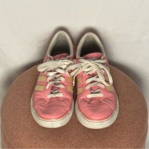 Pink and gold Adidas